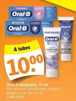 Albert Heijn Oral-B tandpasta aanbieding