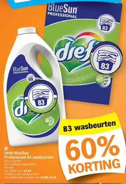Albert Heijn Dreft BlueSun Professional 83 wasbeurten aanbieding