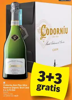 Albert Heijn Codorniu Non Plus Ultra Reserva Organic Brut Cava aanbieding