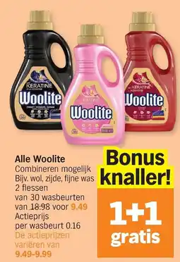 Albert Heijn Woolite aanbieding