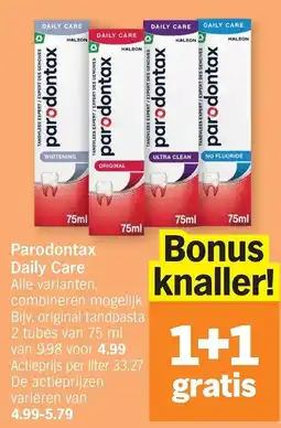 Albert Heijn Parodontax Daily Care aanbieding