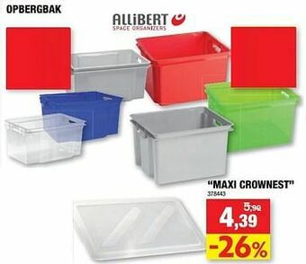 Hubo Opbergbak maxi crownest aanbieding