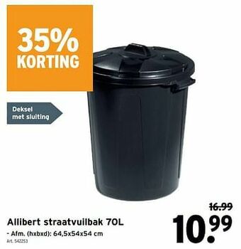 GAMMA Allibert straatvuilbak aanbieding