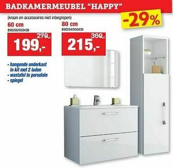 Hubo Badkamermeubel happy aanbieding