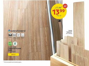 Brico Laminaatvloer Aqua aanbieding