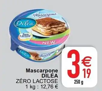 Cora Mascarpone diléa 250 g aanbieding