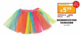 Trafic Regenboogtutu voor volwassenen aanbieding