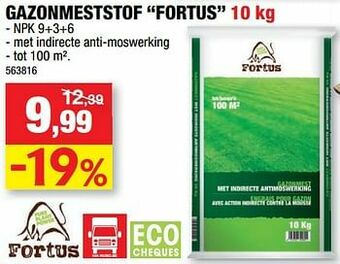 Hubo Gazonmeststof fortus aanbieding