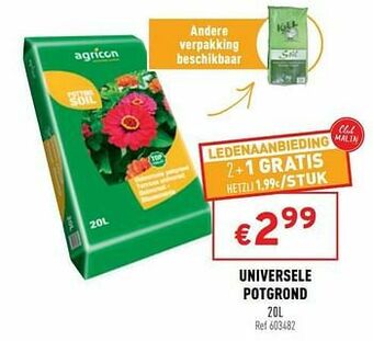 Trafic Universele potgrond aanbieding