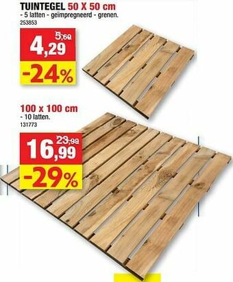 Hubo Tuintegel aanbieding