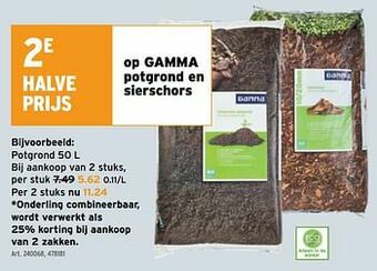 GAMMA Gamma potgrond aanbieding