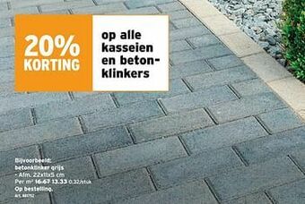GAMMA Betonklinker grijs aanbieding