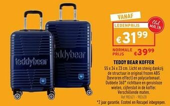 Teddy bear koffer