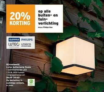 GAMMA Lutec buitenlamp doblo aanbieding