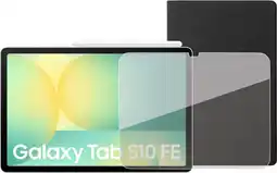 Coolblue Samsung Galaxy Tab S10 FE 10,9 inch 256GB Wifi Zilver + Beschermpakket aanbieding