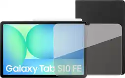 Coolblue Samsung Galaxy Tab S10 FE 10,9 inch 256GB Wifi en 5G Grijs + Beschermpakket aanbieding