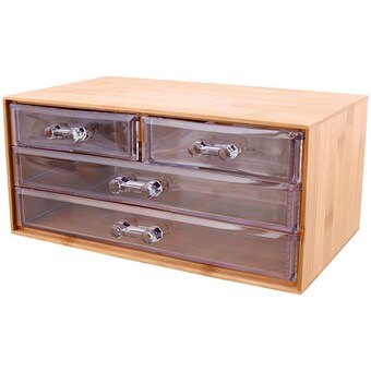 Action Bamboe organizer met lades aanbieding