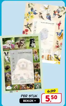 Boekenvoordeel kalender aanbieding