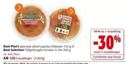 Colruyt Boni Plan't tapenade pikant paprika-chilipeper aanbieding