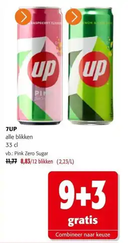 Colruyt 7up alle blikken aanbieding
