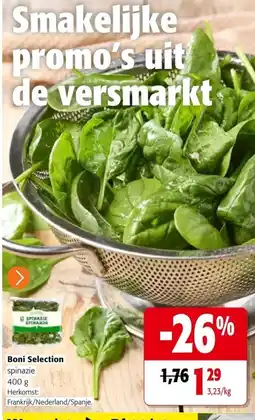Colruyt spinazie aanbieding