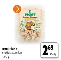 Colruyt Boni Plan't stukjes zoals kip aanbieding