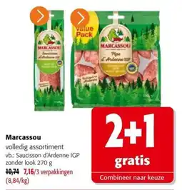 Colruyt Marcassou volledig assortiment aanbieding