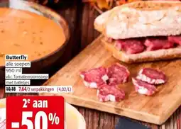 Colruyt Butterfly alle soepen aanbieding