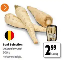 Colruyt Boni Selection peterseliewortel aanbieding