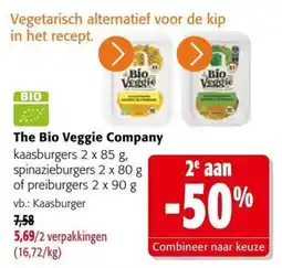 Colruyt The Bio Veggie Company kaasburgers aanbieding