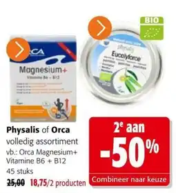 Colruyt Physalis of Orca volledig assortiment aanbieding