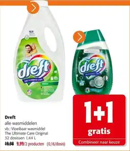 Colruyt Dreft alle wasmiddelen aanbieding