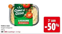 Colruyt Come a casa lasagne bolognese aanbieding