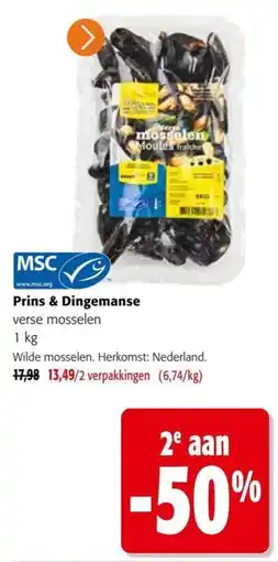 Colruyt verse mosselen aanbieding