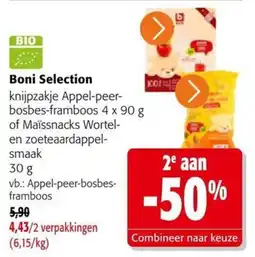 Colruyt Boni Selection knijpzakje aanbieding