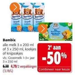 Colruyt Bambix alle melk aanbieding