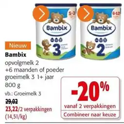 Colruyt Bambix opvolgmelk aanbieding