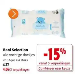 Colruyt Boni Selection alle vochtige doekjes aanbieding