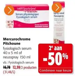 Colruyt Mercurochrome Pitchoune fysiologisch serum aanbieding