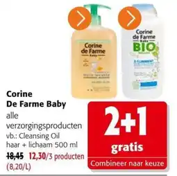 Colruyt Corine De Farme Baby alle verzorgingsproducten aanbieding