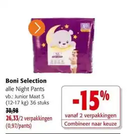 Colruyt Boni Selection alle Night Pants aanbieding