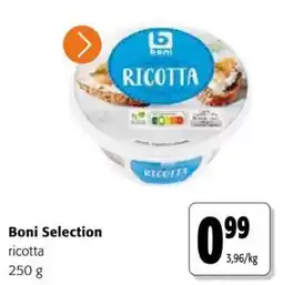 Colruyt boni selection ricotta aanbieding