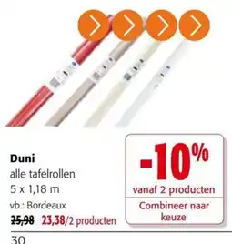 Colruyt Duni alle tafelrollen aanbieding