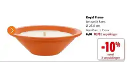 Colruyt Royal Flame terracotta kaars aanbieding