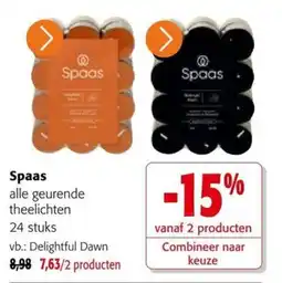 Colruyt Spaas alle geurende theelichten aanbieding