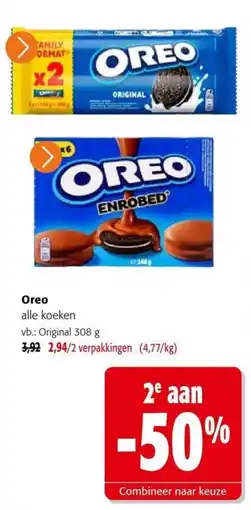 Colruyt Oreo alle koeken aanbieding