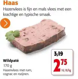 Colruyt Wildpaté aanbieding