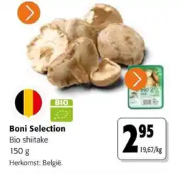 Colruyt Boni Selection Bio shiitake aanbieding