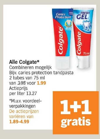 Albert Heijn Alle colgate 75ml aanbieding