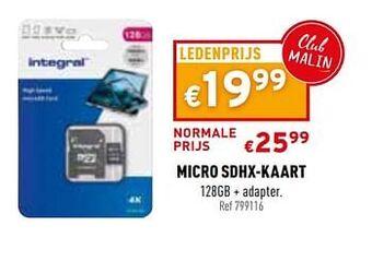 Trafic Micro sdhx-kaart aanbieding